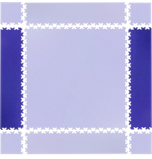 Килимок-пазл inSPORTline Simple 2 шт синій