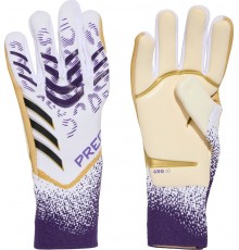 Рукавички воротарські Adidas Predator GL Pro JZ5787 р. 11, біло-фіолетові