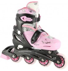 Ролики/Ковзани NH18331 4в1 NILS EXTREME - розмір M (35-38)/ рожевий