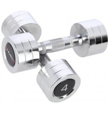 Гантелі сталеві HMS CHD04, 2 х 4 кг