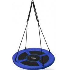Гойдалка-гніздо кругла NB5031 NILS CAMP, 100 см - синьо-чорна 
