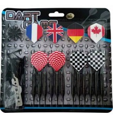Дротики для дартсу MASTER Black 18 г (12 дротиків, 100 наконечників)