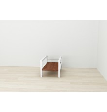 Підставка для системного блоку Ferrum-decor Нікі 21x24x45 Білий ДСП Венге 16мм (FRD-105745)