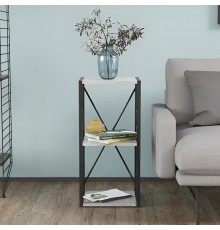 Етажерка 3/34 Ferrum-decor Серії Конект 73x34x28 чорний ДСП Бетон 16мм (FRD-104291)