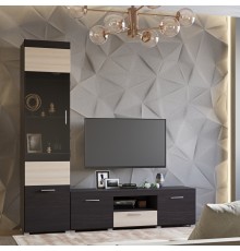 Вітальня Еверест Британія Комплект 6 (2 елементи) венге + дуб молочний (DTM-2502)