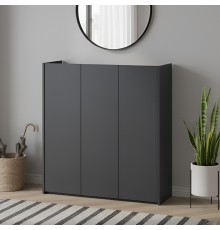 Тумба для взуття Doros Кассель Графіт 3 ДСП 97х40х110 (DRS-011821)