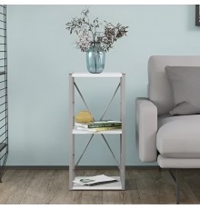 Етажерка 3/34 Ferrum-decor Серії Конект 73x34x28 сірий ДСП Біле 16мм (FRD-104301)