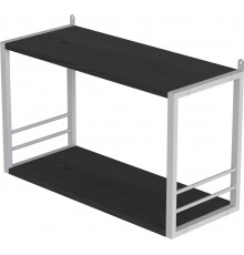 Книжкова полиця універсальна Ferrum-decor Стім 1 38x63x26 білий ДСП Сосна Кембра 16мм (FRD-104096)