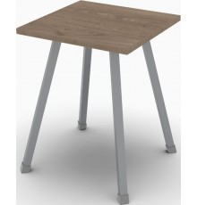 Кухонний табурет Ferrum-decor 430x320x320 Сірий метал ДСП Дуб Сонома Трюфель 16 мм (FRD-104647)