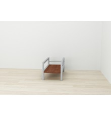 Підставка для системного блоку Ferrum-decor Нікі 21x24x45 Сірий ДСП Венге 16мм (FRD-105746)