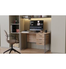 Комп'ютерний стіл Ferrum-decor Гаррі 75x120x60 сірий ДСП Дуб Сан-Марино 16мм (FRD-101454)