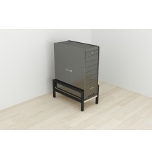 Підставка для системного блоку Ferrum-decor Нікі 21x24x45 Чорний ДСП Сонома 16мм (FRD-105289)