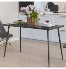 Кухонний стіл Марсель 30 Ferrum-decor 75x120x60 Чорний метал ДСП Сосна Кембра 32 мм (FRD-106736)