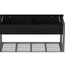 Банкетка з ящиком Ferrum-decor Дрейк 1 550x1000x400 метал Сірий ДСП Сосна Кембра 16 мм (FRD-103061)