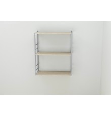 Книжкова полиця універсальна Ferrum-decor Стім 2 74x63x26 сірий ДСП Дуб Сонома 16мм (FRD-104118)