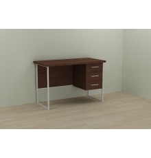 Комп'ютерний стіл Ferrum-decor Гаррі 75x120x70 білий ДСП Венге 32мм (FRD-105754)