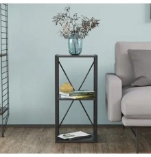 Етажерка 3/34 Ferrum-decor Серії Конект 73x34x28 чорний ДСП Сосна Кембра 16мм (FRD-104294)