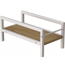 Підставка для системного блоку Ferrum-decor Нікі 21x24x45 Білий ДСП Дуб Артізан 16мм (FRD-105297)