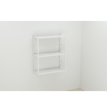 Книжкова полиця універсальна Ferrum-decor Стім 2 74x63x26 білий ДСП Біле 16мм (FRD-104109)