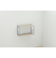 Книжкова полиця універсальна Ferrum-decor Стім 1 38x63x26 сірий ДСП Дуб Сонома 16мм (FRD-104100)