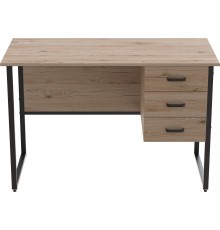 Комп'ютерний стіл Ferrum-decor Гаррі 75x120x60 чорний ДСП Дуб Сан-Марино 16мм (FRD-103534)