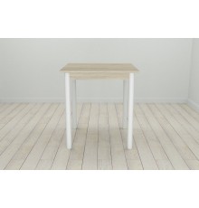 Кухонний стіл Ferrum-decor Агата 75x70x70 Білий ДСП Сонома 16мм (FRD-106240)