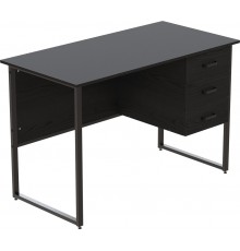 Комп'ютерний стіл Ferrum-decor Гаррі 75x120x60 чорний ДСП Сосна Кембра 16мм (FRD-103535)