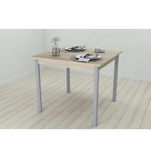 Кухонний стіл Ferrum-decor Агата 75x90x90 Сірий ДСП Сонома 16мм (FRD-106261)