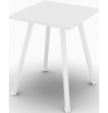 Табурет кухонний Ferrum-decor 430x320x320 Білий метал ДСП Біле 16 мм (FRD-104642)