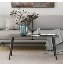 Стіл журнальний Монтана Ferrum-decor 45x100x50 Чорний метал ДСП Сосна Кембра 16 мм (FRD-106712)