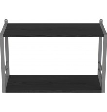 Книжкова полиця універсальна Ferrum-decor Стім 1 38x63x26 сірий ДСП Сосна Кембра 16мм (FRD-104102)