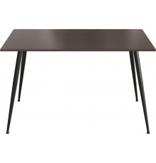 Кухонний стіл Марсель 40 Ferrum-decor 75x120x70 Чорний метал ДСП Венге Магія 16 мм (FRD-106763)