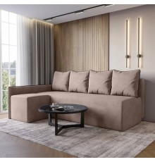 Кутовий диван ортопедичний iSmart MORRO Maxi єврокнижка 205x149 см (матрац Pocket spring) бежевий Laura 5 (ISM-051354)