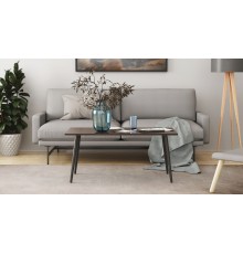 Стіл журнальний Монтана Ferrum-decor 45x100x50 Чорний метал ДСП Венге Магія 16 мм (FRD-106713)