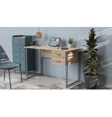 Комп'ютерний стіл Ferrum-decor Гаррі 75x120x70 білий ДСП Дуб Сан-Марино 32мм (FRD-101009)