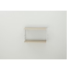 Книжкова полиця універсальна Ferrum-decor Стім 1 38x63x26 білий ДСП Дуб Сонома 16мм (FRD-104094)