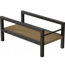 Підставка для системного блоку Ferrum-decor Нікі 21x24x45 Чорний ДСП Дуб Артізан 16мм (FRD-105291)