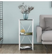 Етажерка 3/34 Ferrum-decor Серії Конект 73x34x28 білий ДСП Сосна Кембра 16мм (FRD-104300)