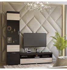 Вітальня Еверест Британія Комплект 5 (2 елементи) венге + дуб молочний (DTM-2660)