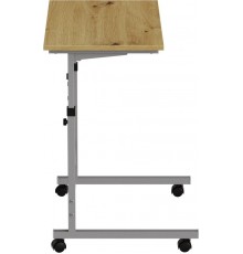 Стіл приставний Ferrum-decor Аміго 62x60x40 метал Сірий ДСП Дуб Артізан 16мм (FRD-102545)