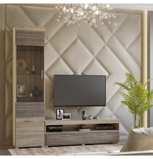 Вітальня Еверест Британія Комплект 5 (2 елементи) сонома + трюфель (DTM-2501)