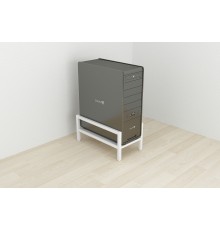 Підставка для системного блоку Ferrum-decor Нікі 21x24x45 Білий ДСП Біле 16мм (FRD-105292)