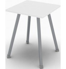 Кухонний табурет Ferrum-decor 430x320x320 Сірий метал ДСП Біле 16 мм (FRD-104645)