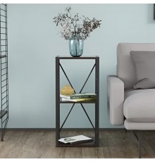 Етажерка 3/34 Ferrum-decor Серії Конект 73x34x28 чорний ДСП Венге 16мм (FRD-105548)