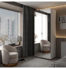 Комплект пеналів для одягу Doros Гелар (2 шт.) 78х49,5х203,4 см 2 Дзеркала/Білий (DRS-011123)