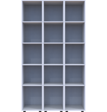 Комплект пеналів для одягу Doros Гелар (3 шт.) 117х49,5х203,4 см 3 Дзеркала/Білий (DRS-011124)