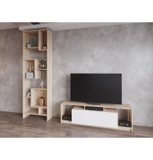 Стінка у вітальню Doros U1 160х38х48 см Дуб сонома/Білий (DRS-011410)