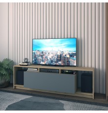 Стінка у вітальню Doros U1 160х38х48 см Дуб тахо/Графіт (DRS-011411)