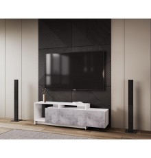 Стінка у вітальню Doros U2 160х38х48 см Білий/Бетон (DRS-011412)