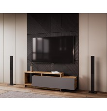 Стінка у вітальню Doros U2 160х38х48 см Дуб тахо/Графіт (DRS-011414)